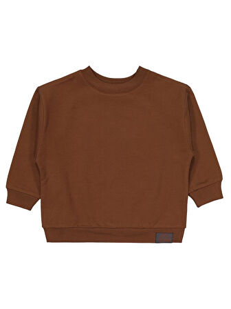 Civil Boys Cvl Team Etiketli 2-5 Yaş Sweatshirt - Kahverengi 2-3 Yaş
