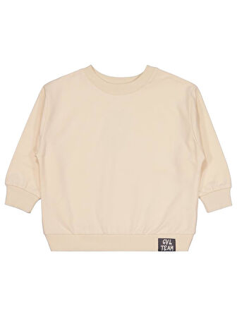 Civil Boys Cvl Team Etiketli 2-5 Yaş Sweatshirt - Bej 5-6 Yaş