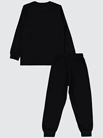 Civil Boys Erkek Çocuk Pijama Takımı 6-9 Yaş Siyah