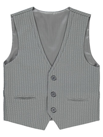 Civil Boys Erkek Çocuk Yelek 6-9 Yaş Gri