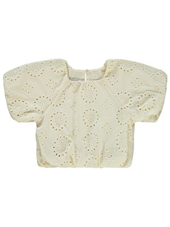 Pierre Cardin Kız Çocuk Gömlek 2-5 Yaş Ekru