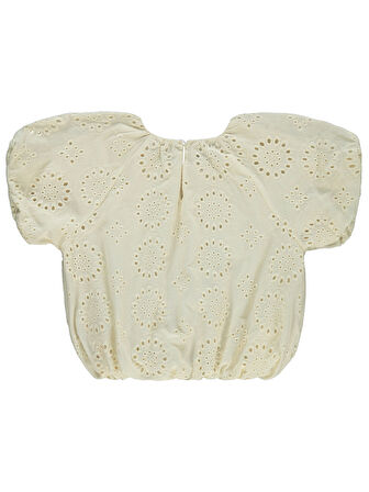 Pierre Cardin Kız Çocuk Gömlek 6-9 Yaş Ekru