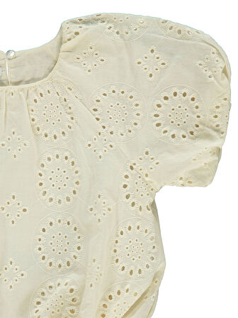 Pierre Cardin Kız Çocuk Gömlek 6-9 Yaş Ekru