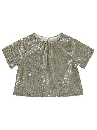 Pierre Cardin Kız Çocuk Gömlek 6-9 Yaş Gümüş