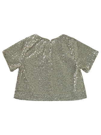 Pierre Cardin Kız Çocuk Gömlek 6-9 Yaş Gümüş