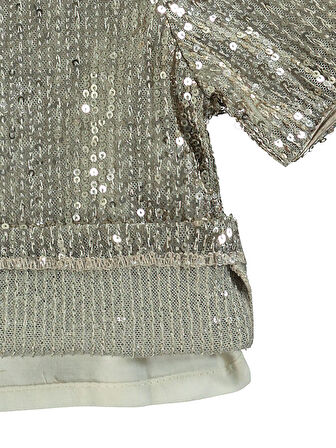 Pierre Cardin Kız Çocuk Gömlek 6-9 Yaş Gümüş