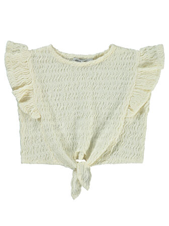 Pierre Cardin Kız Çocuk Gömlek 2-5 Yaş Ekru