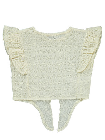 Pierre Cardin Kız Çocuk Gömlek 2-5 Yaş Ekru