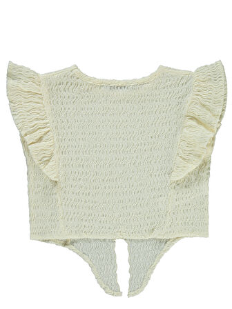 Pierre Cardin Kız Çocuk Gömlek 6-9 Yaş Ekru