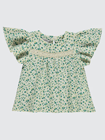 Pierre Cardin Kız Çocuk Gömlek 6-9 Yaş Yeşil