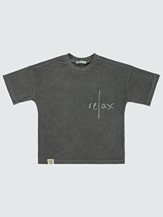 Civil Boys Erkek Çocuk Tişört 6-9 Yaş Antrasit