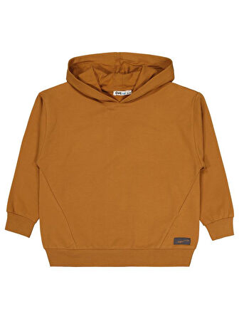 Civil Boys No Etiketli 6-9 Yaş Kapüşonlu  Sweatshırt - Kahverengi7-8 Yaş