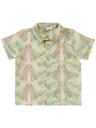 Civil Boys Baskılı Gömlekli Kaprili 2-5 Yaş Takım - Mavi 2-3 Yaş