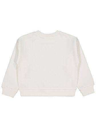 Civil Girls Düz 6-9 Yaş Sweatshirt - Ekru9-10 Yaş