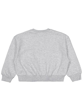 Civil Girls Düz 6-9 Yaş Sweatshirt - Gri 8-9 Yaş