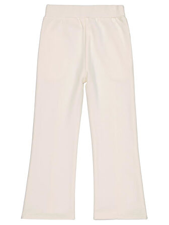 Civil Girls Düz 6-9 Yaş Eşofman Altı - Ekru 9-10 Yaş