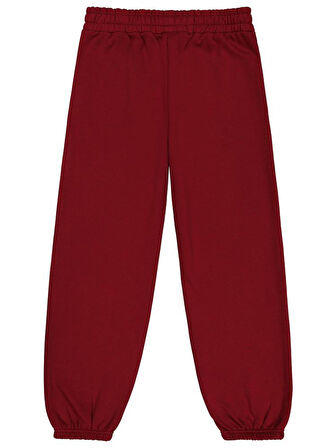 Civil Girls Düz 10-13 Yaş Eşofman Altı - Bordo 13-14 Yaş