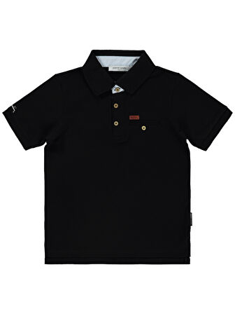 Pierre Cardin Erkek Çocuk Tişört 6-9 Yaş Siyah
