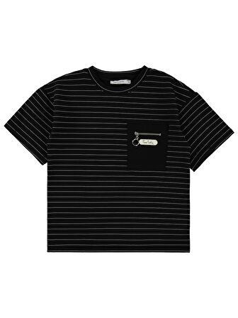 Pierre Cardin Erkek Çocuk Tişört 10-12 Yaş Siyah