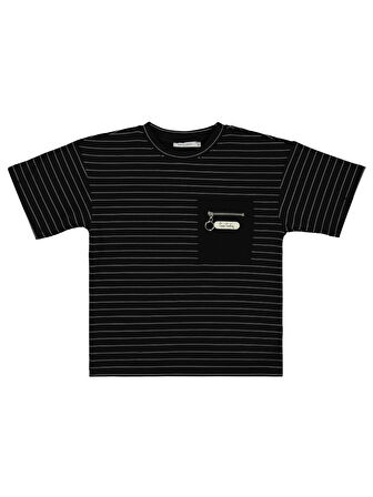 Pierre Cardin Erkek Çocuk Tişört 10-12 Yaş Siyah