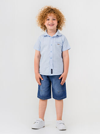 Pierre Cardin Erkek Çocuk Kapri 2-5 Yaş Mavi