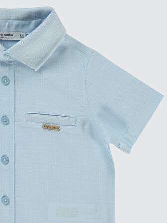 Pierre Cardin Erkek Çocuk Gömlek 2-5 Yaş Buz Mavi