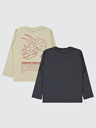 Civil Boys Erkek Çocuk 2'li Sweatshirt 5-13 Yaş Antrasit