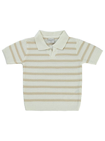 Pierre Cardin Erkek Çocuk Tişört 2-5 Yaş Sütlü Kahve
