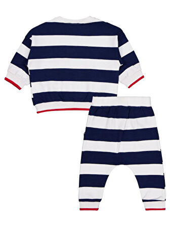 Civil Baby Baskılı 2'li 6-18 Ay Takım - Lacivert 12-18 Ay