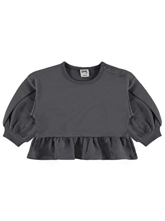 Civil Baby Cool Girl Nakışlı 6-18 Ay Takım - Gri12-18 Ay