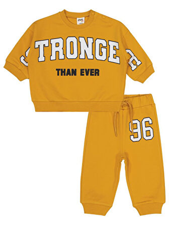 Civil Baby Baskılı 2'li 6-18 Ay Takım - Hardal12-18 Ay