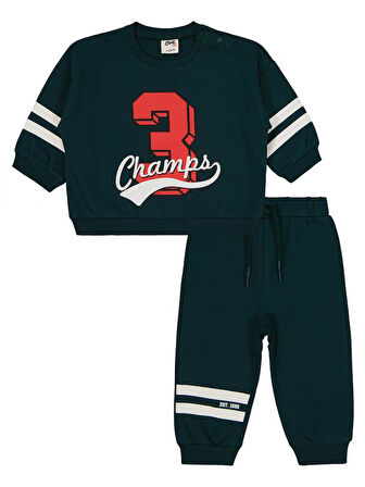 Civil Baby Baskılı 2' li 6-18 Ay Takım - Yeşil12-18 Ay