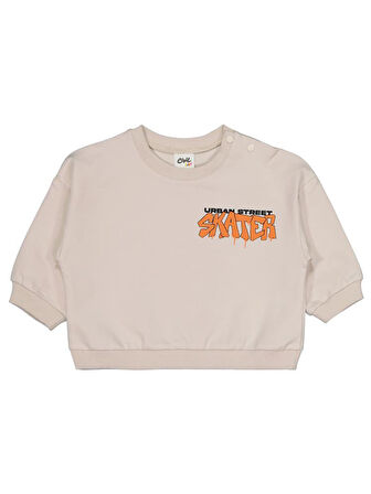 Civil Baby Baskılı 2'li 6-18 Ay Takım - Bej9-12 Ay