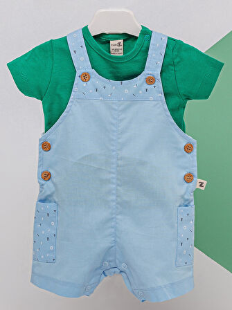 Baby Zz Erkek Bebek Takım 3-9 Ay Mavi