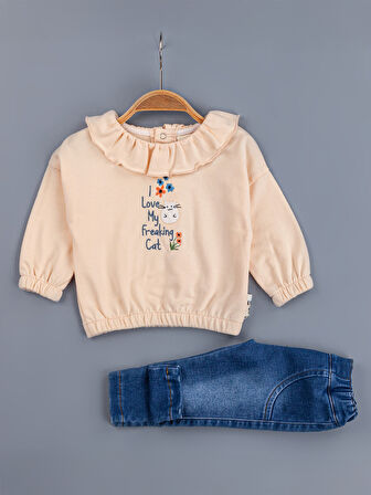 Baby Zz Kız Bebek Takım 6-18 Ay Somon