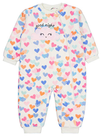 Civil Girls Renkli Kalpler Empirme 60 Gr 2-5 Yaş Uyku Tulumu - Bej 3-4 Yaş