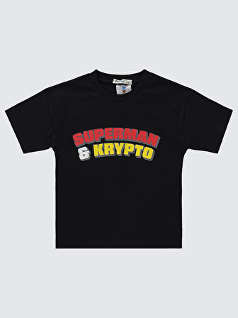 Süperman Erkek Çocuk Takım 2-5 Yaş Siyah