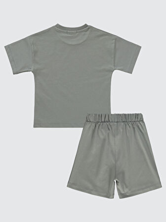 Batman Erkek Çocuk Takım 2-5 Yaş Gri