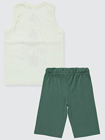 Civil Boys Erkek Çocuk Pijama Takımı 6-9 Yaş Ekru