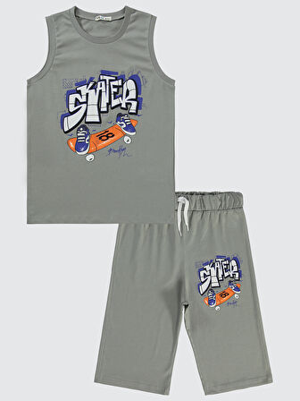 Civil Boys Erkek Çocuk Pijama Takımı 10-13 Yaş Gri