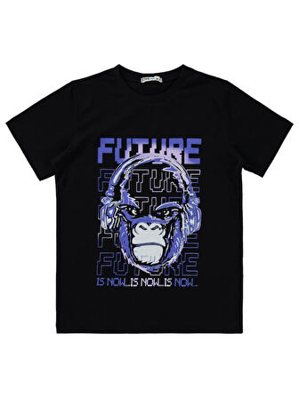 Civil Boys Future Baskılı 10-13 Yaş Pijama Takımı - Siyah11-12 Yaş