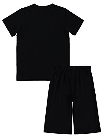 Civil Boys Future Baskılı 10-13 Yaş Pijama Takımı - Siyah11-12 Yaş