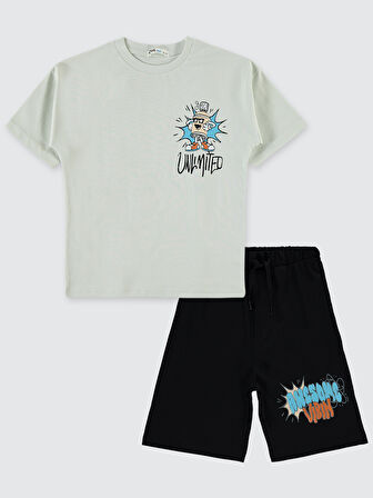 Civil Boys Erkek Çocuk Pijama Takımı 6-9 Yaş Açık Gri