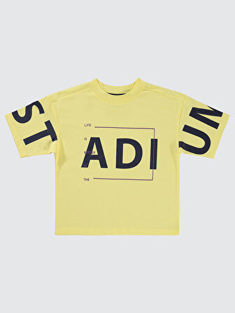 Civil Boys Erkek Çocuk Tişört 6-9 Yaş Açık Sarı