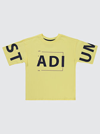 Civil Boys Erkek Çocuk Tişört 10-13 Yaş Açık Sarı