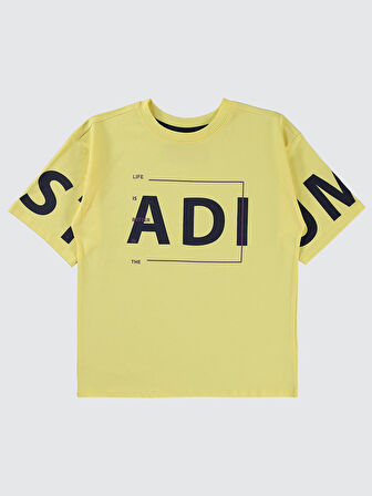 Civil Boys Erkek Çocuk Tişört 10-13 Yaş Açık Sarı