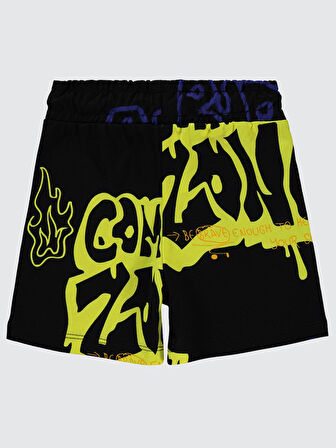 Civil Boys Erkek Çocuk Şort 10-13 Yaş Siyah