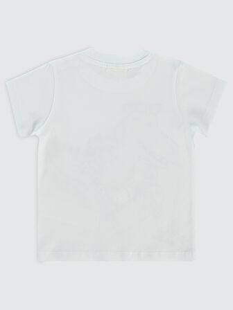 Civil Baby Erkek Bebek Tişört 6-18 Ay Beyaz