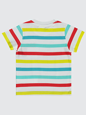 Civil Baby Erkek Bebek Tişört 6-18 Ay Beyaz