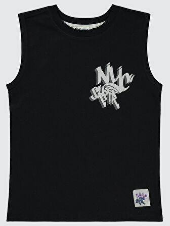 Civil Boys Erkek Çocuk Tişört 10-13 Yaş Siyah